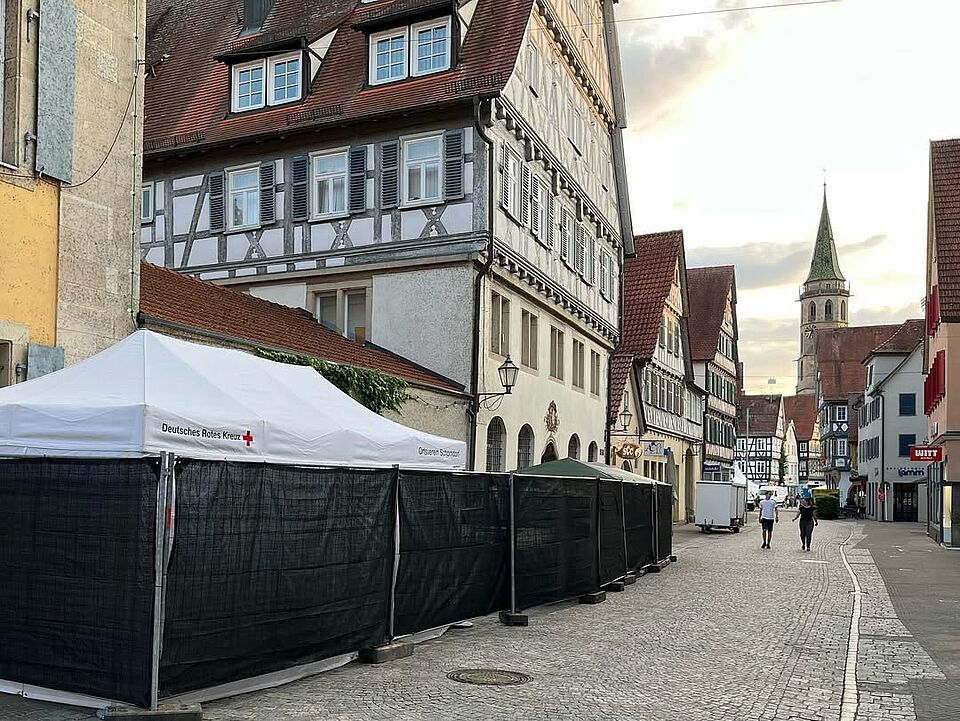 Sanitätsstation auf der SchoWo